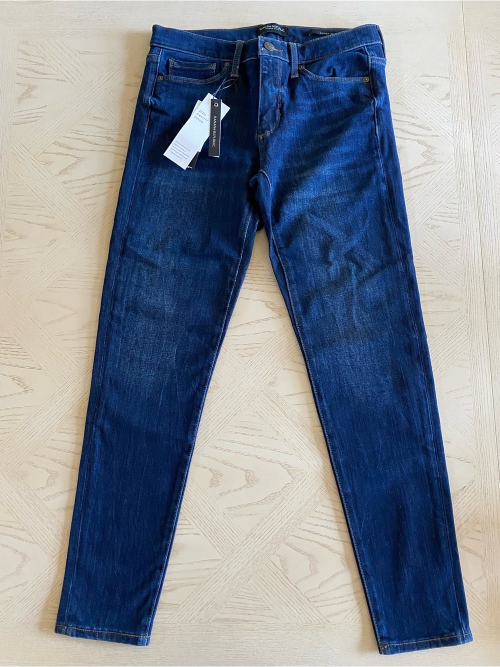 Banana Republic Zero Gravity Premium Denim Skinny Stretch Dark Jeans Size 27